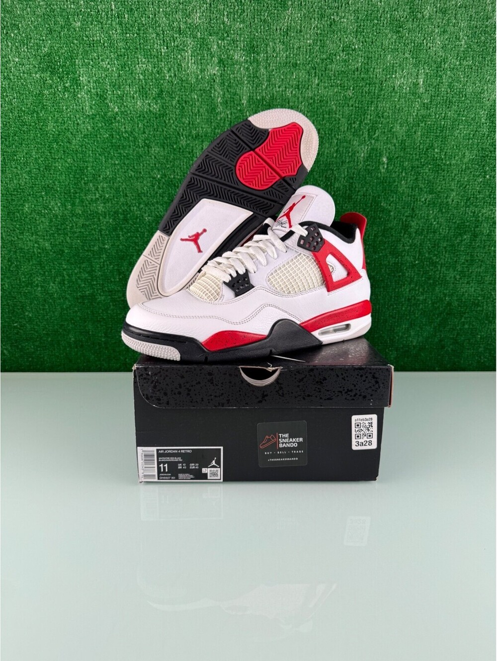 Size 11 - Jordan 4 Retro Mid Red Cement CLEAN!